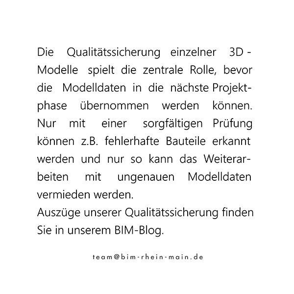 BIM Services Rhein-Main Qualitätssicherung für Bauprojekte